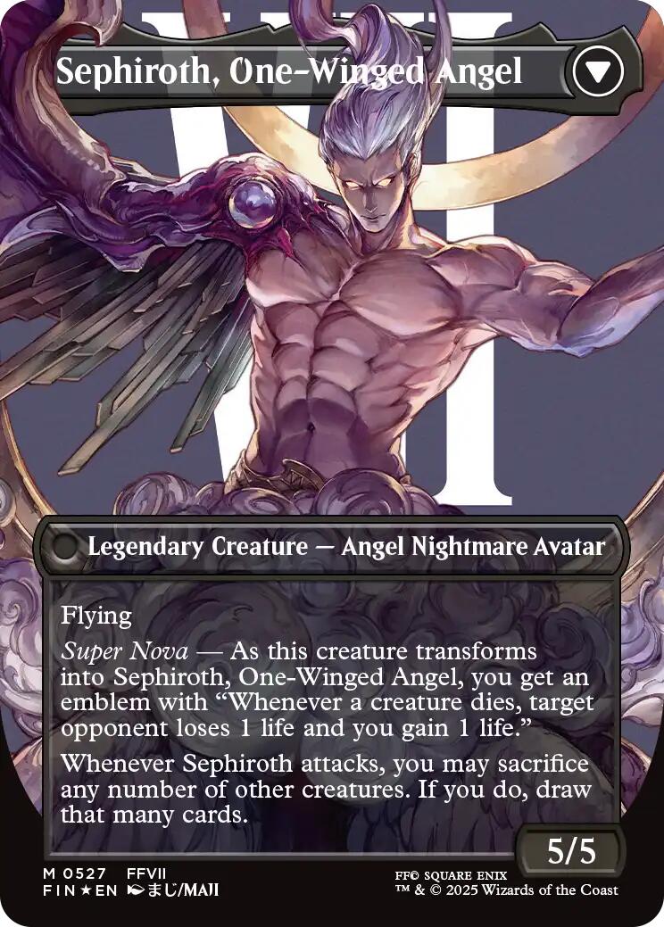 Sephiroth, Fabled SOLDIER // Sephiroth, One-Winged Angel (Borderless) (Surge Foil) [FINAL FANTASY] | Game Master's Emporium (The New GME)