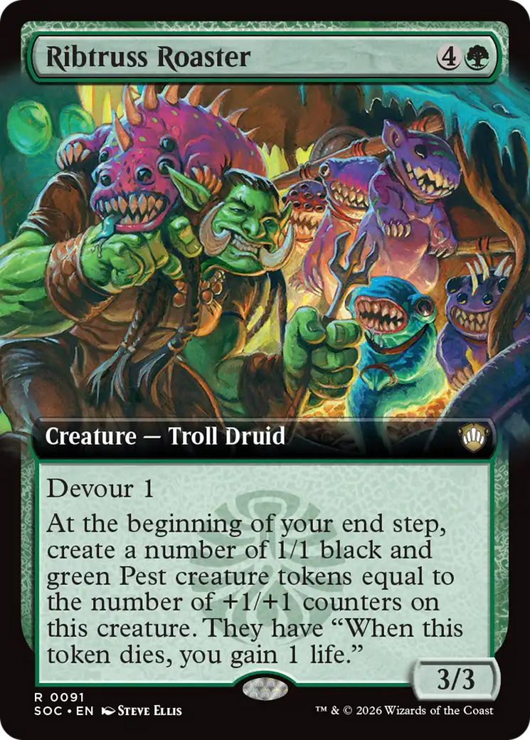 Ribtruss Roaster (Extended Art) [Secrets of Strixhaven Commander] | Game Master's Emporium (The New GME)