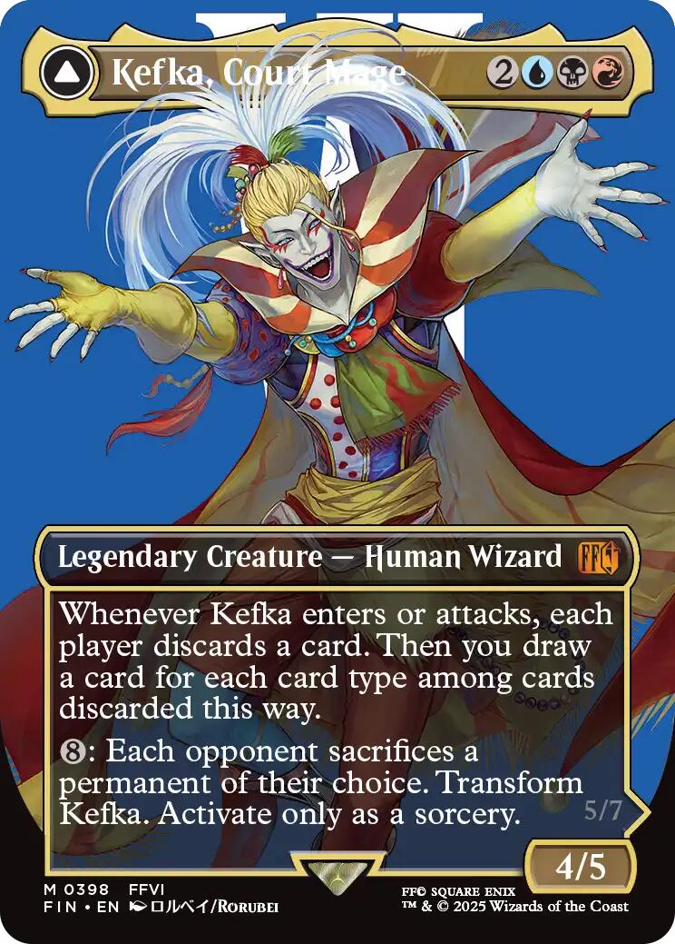 Kefka, Court Mage // Kefka, Ruler of Ruin (Borderless) (0398) [FINAL FANTASY] | Game Master's Emporium (The New GME)