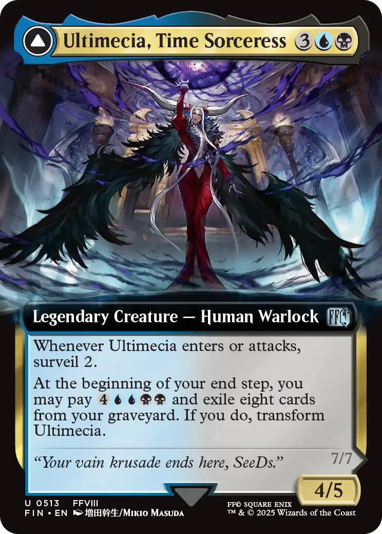 Ultimecia, Time Sorceress // Ultimecia, Omnipotent (Extended Art) [FINAL FANTASY] | Game Master's Emporium (The New GME)