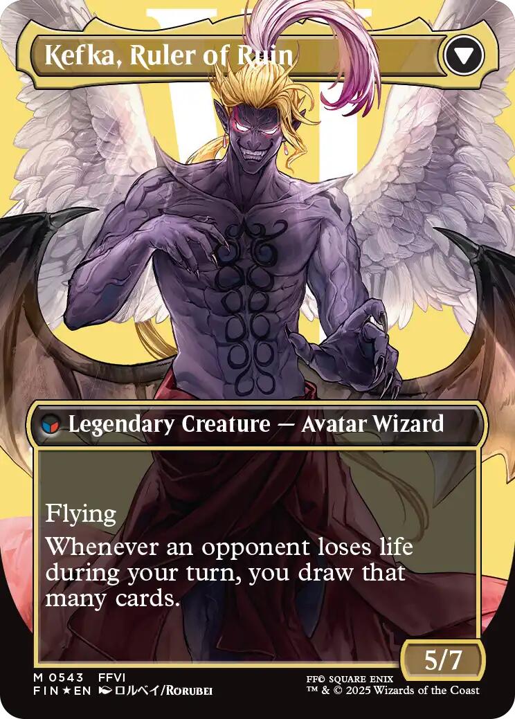 Kefka, Court Mage // Kefka, Ruler of Ruin (Borderless) (Surge Foil) [FINAL FANTASY] | Game Master's Emporium (The New GME)