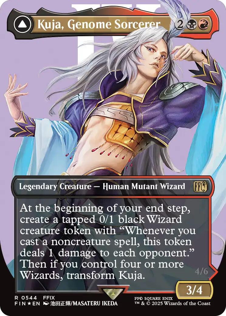 Kuja, Genome Sorcerer // Trance Kuja, Fate Defied (Borderless) (Surge Foil) [FINAL FANTASY] | Game Master's Emporium (The New GME)