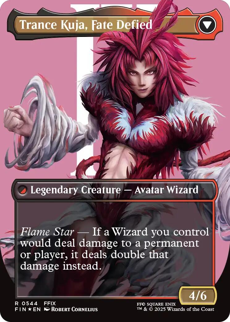 Kuja, Genome Sorcerer // Trance Kuja, Fate Defied (Borderless) (Surge Foil) [FINAL FANTASY] | Game Master's Emporium (The New GME)