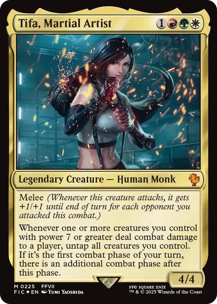 Tifa, Martial Artist (Surge Foil) [FINAL FANTASY Commander] | Game Master's Emporium (The New GME)