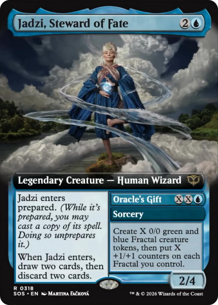 Jadzi, Steward of Fate (Extended Art) [Secrets of Strixhaven] | Game Master's Emporium (The New GME)
