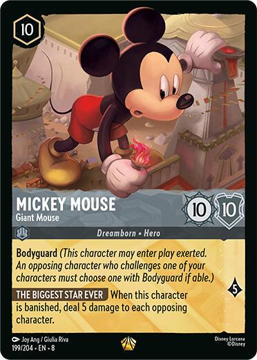 Mickey Mouse - Giant Mouse (199/204) [Reign of Jafar] | Game Master's Emporium (The New GME)