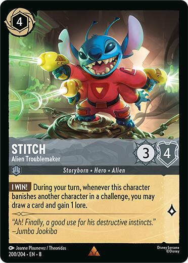 Stitch - Alien Troublemaker (200/204) [Reign of Jafar] | Game Master's Emporium (The New GME)