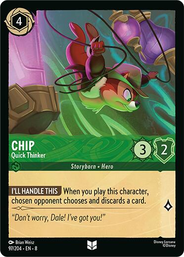 Chip - Quick Thinker (97/204) [Reign of Jafar] | Game Master's Emporium (The New GME)