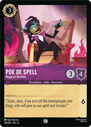 Poe De Spell - Magica's Brother (58/204) [Reign of Jafar] | Game Master's Emporium (The New GME)