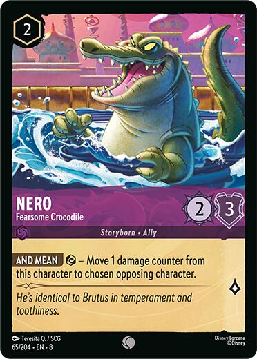 Nero - Fearsome Crocodile (65/204) [Reign of Jafar] | Game Master's Emporium (The New GME)