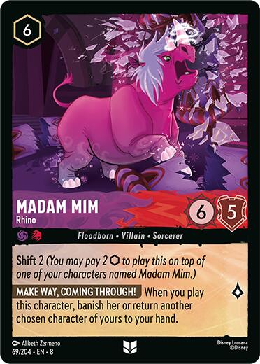 Madam Mim - Rhino (69/204) [Reign of Jafar] | Game Master's Emporium (The New GME)