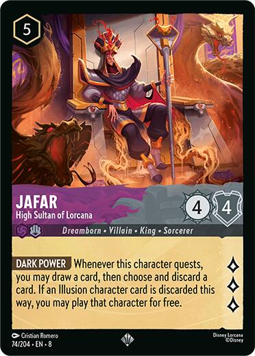 Jafar - High Sultan of Lorcana (74/204) [Reign of Jafar] | Game Master's Emporium (The New GME)