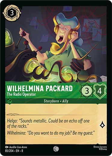 Wilhelmina Packard - The Radio Operator (85/204) [Reign of Jafar] | Game Master's Emporium (The New GME)