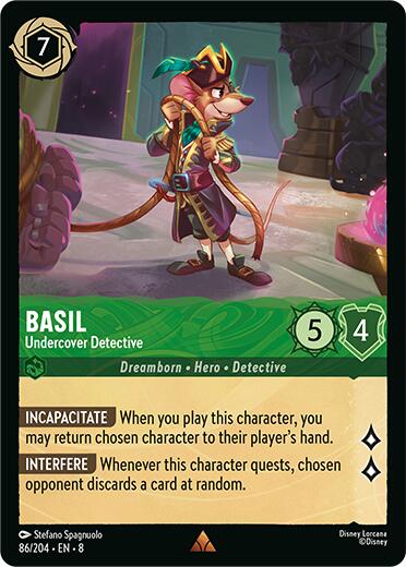 Basil - Undercover Detective (86/204) [Reign of Jafar] | Game Master's Emporium (The New GME)