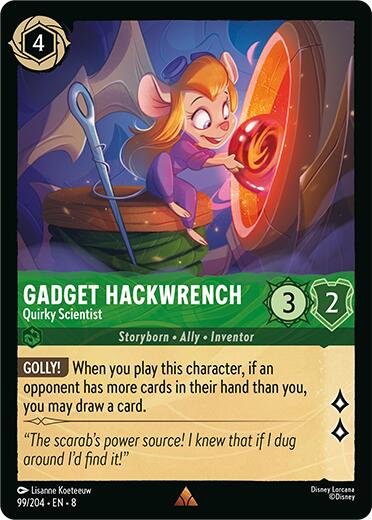 Gadget Hackwrench - Quirky Scientist (99/204) [Reign of Jafar] | Game Master's Emporium (The New GME)