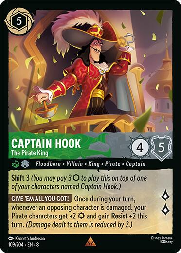 Captain Hook - The Pirate King (109/204) [Reign of Jafar] | Game Master's Emporium (The New GME)