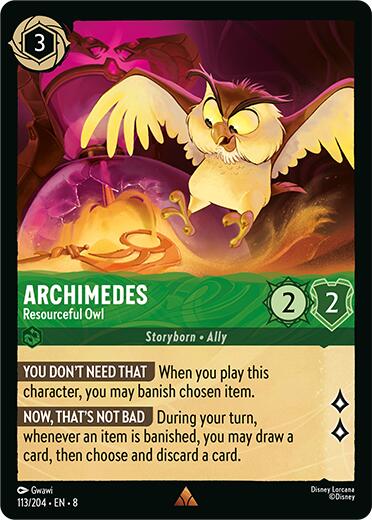 Archimedes - Resourceful Owl (113/204) [Reign of Jafar] | Game Master's Emporium (The New GME)