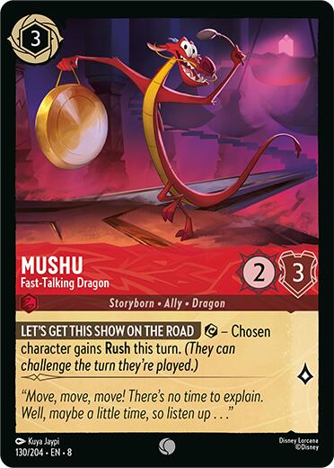 Mushu - Fast-Talking Dragon (130/204) [Reign of Jafar] | Game Master's Emporium (The New GME)