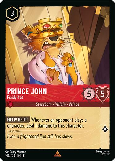 Prince John - Fraidy-Cat (146/204) [Reign of Jafar] | Game Master's Emporium (The New GME)