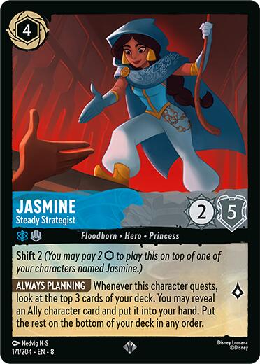 Jasmine - Steady Strategist (171/204) [Reign of Jafar] | Game Master's Emporium (The New GME)