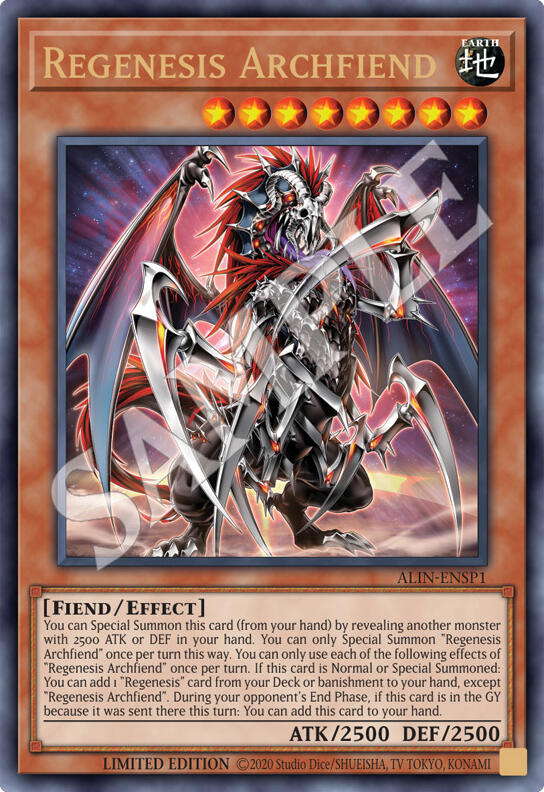 Regenesis Archfiend [ALIN-ENSP1] Ultra Rare | Game Master's Emporium (The New GME)