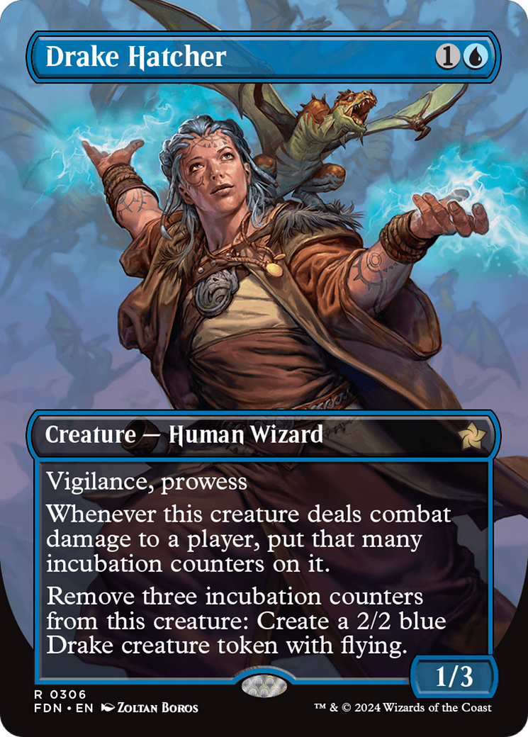 Drake Hatcher (Borderless) [Foundations] | Game Master's Emporium (The New GME)