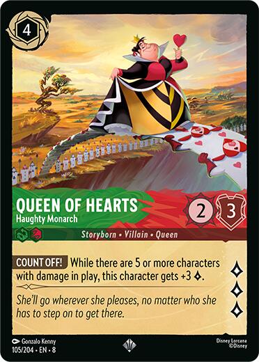 Queen of Hearts - Haughty Monarch (105/204) [Reign of Jafar] | Game Master's Emporium (The New GME)