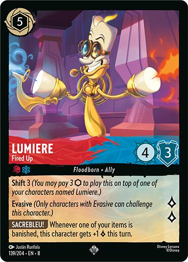 Lumiere - Fired Up (139/204) [Reign of Jafar] | Game Master's Emporium (The New GME)