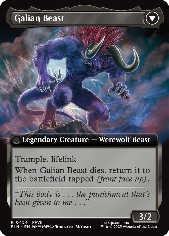 Vincent Valentine // Galian Beast (Extended Art) [FINAL FANTASY] | Game Master's Emporium (The New GME)
