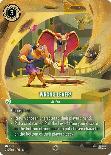Wrong Lever! (Enchanted) (216/204) [Reign of Jafar] | Game Master's Emporium (The New GME)
