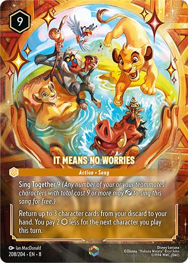 It Means No Worries (Enchanted) (208/204) [Reign of Jafar] | Game Master's Emporium (The New GME)