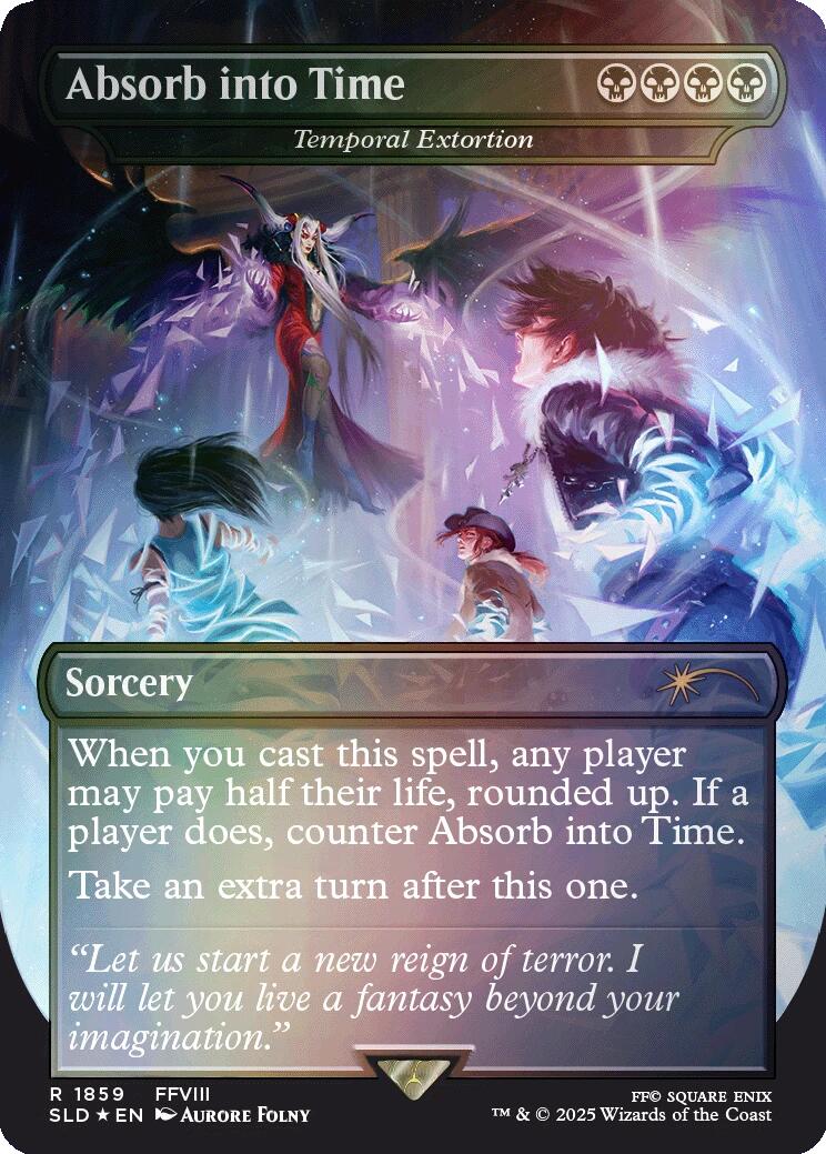 Absorb into Time - Temporal Extortion (Rainbow Foil) [Secret Lair Drop Series] | Game Master's Emporium (The New GME)