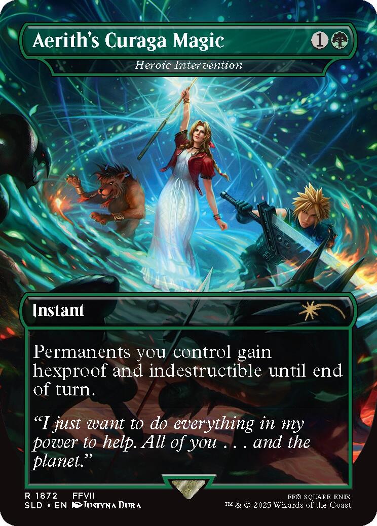 Aerith's Curaga Magic - Heroic Intervention [Secret Lair Drop Series] | Game Master's Emporium (The New GME)