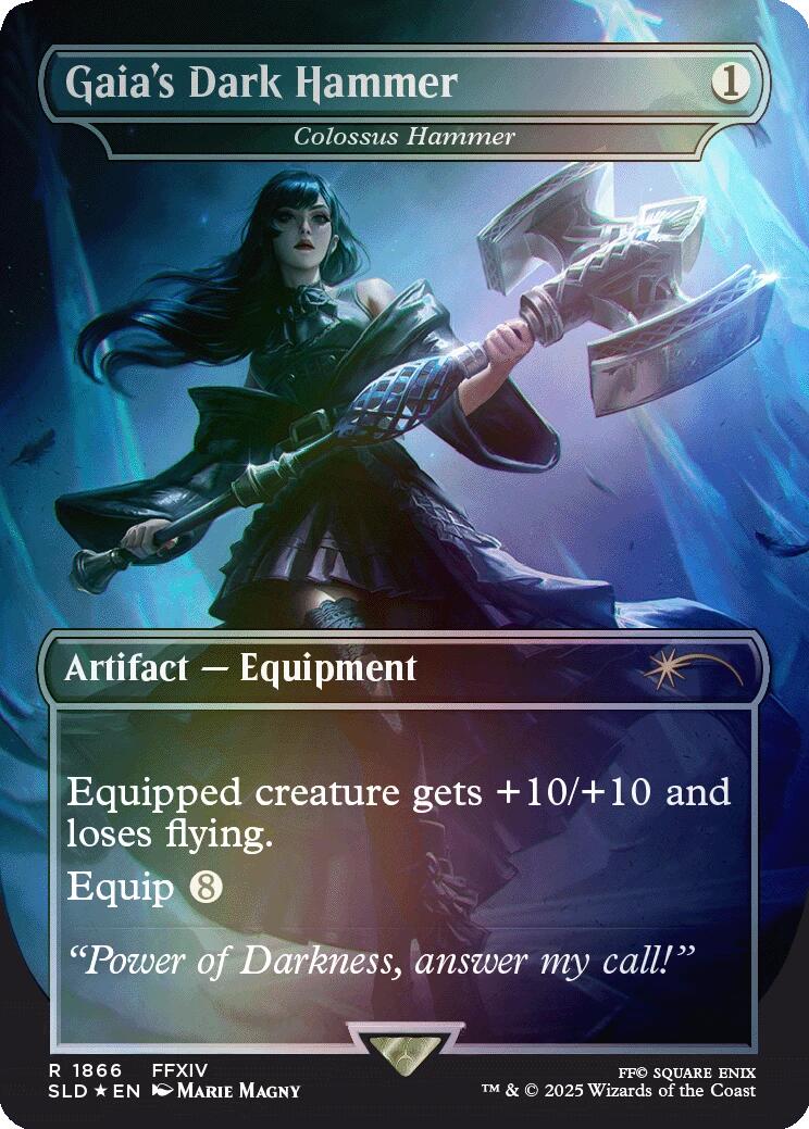 Gaia's Dark Hammer - Colossus Hammer (Rainbow Foil) [Secret Lair Drop Series] | Game Master's Emporium (The New GME)