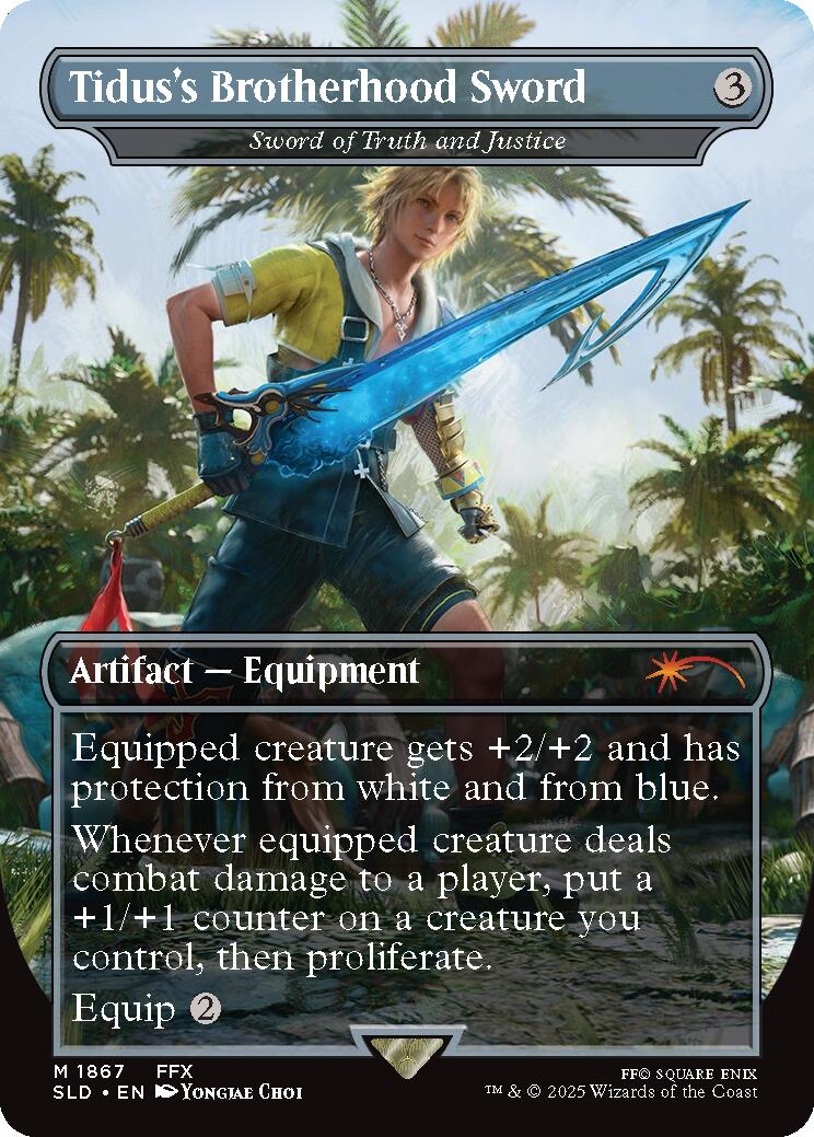 Tidus's Brotherhood Sword - Sword of Truth and Justice [Secret Lair Drop Series] | Game Master's Emporium (The New GME)