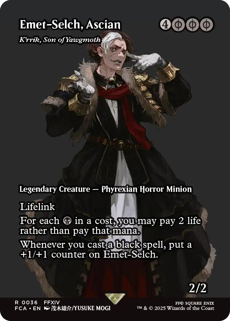 Emet-Selch, Ascian - K'rrik, Son of Yawgmoth (Showcase) [FINAL FANTASY : Through the Ages] | Game Master's Emporium (The New GME)