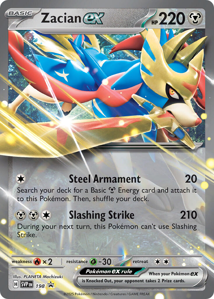 Zacian ex (198) [Scarlet & Violet: Black Star Promos] | Game Master's Emporium (The New GME)