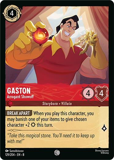 Gaston - Arrogant Showoff (129/204) [Reign of Jafar] | Game Master's Emporium (The New GME)