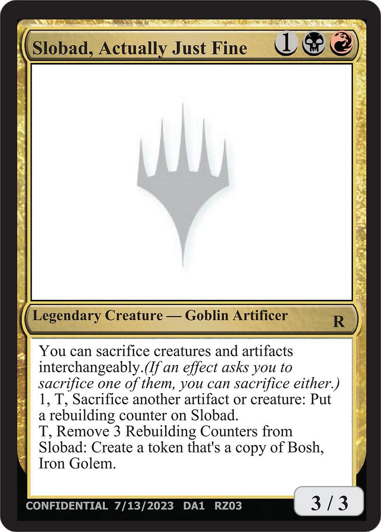 Slobad, Actually Just Fine [Mystery Booster] | Game Master's Emporium (The New GME)