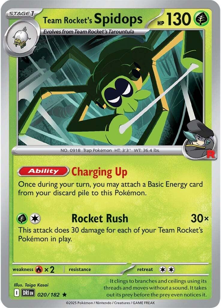 Team Rocket's Spidops (020/182) [Scarlet & Violet: Destined Rivals] | Game Master's Emporium (The New GME)