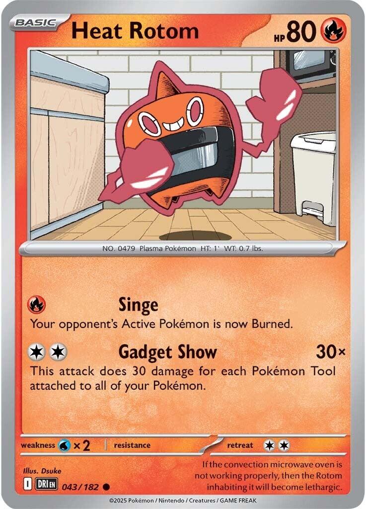 Heat Rotom (043/182) [Scarlet & Violet: Destined Rivals] | Game Master's Emporium (The New GME)