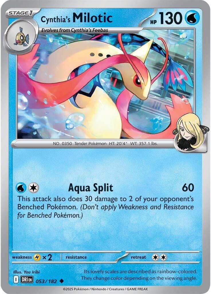 Cynthia's Milotic (053/182) [Scarlet & Violet: Destined Rivals] | Game Master's Emporium (The New GME)