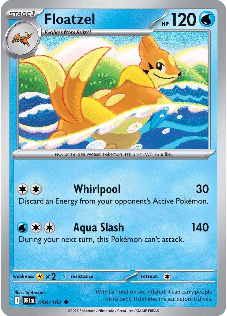 Floatzel (058/182) [Scarlet & Violet: Destined Rivals] | Game Master's Emporium (The New GME)