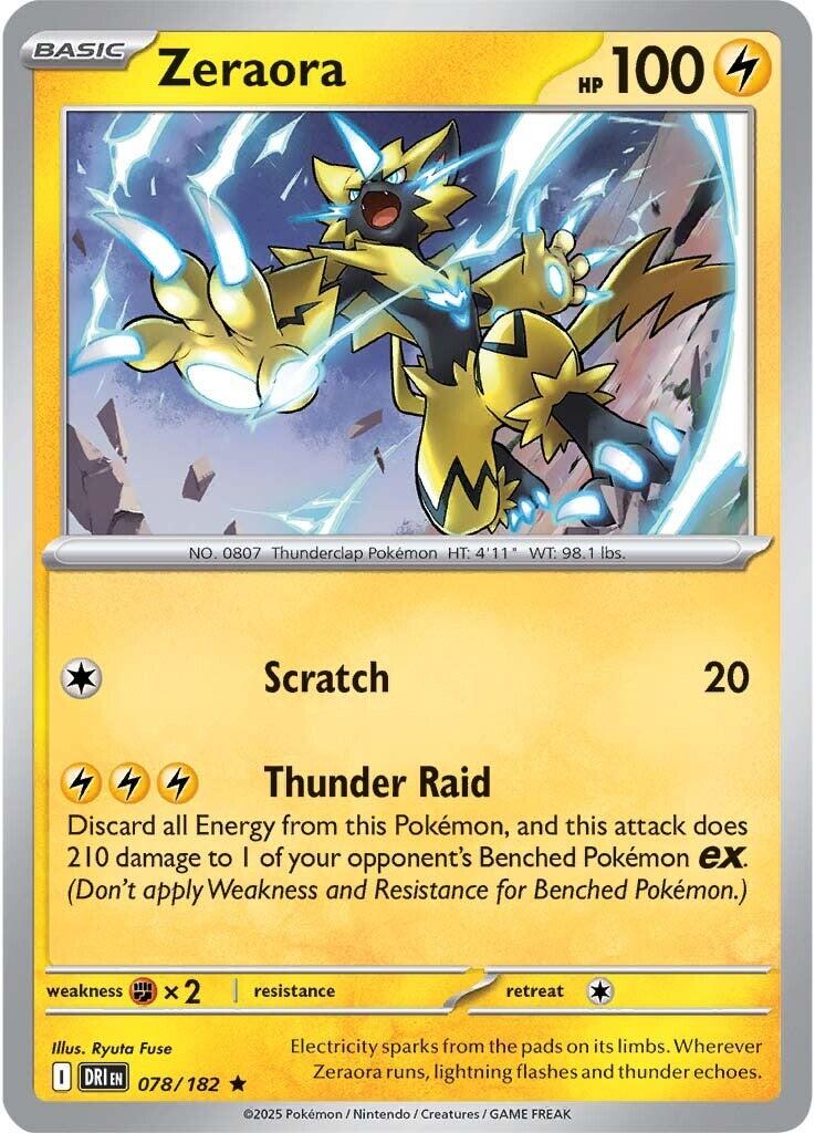 Zeraora (078/182) [Scarlet & Violet: Destined Rivals] | Game Master's Emporium (The New GME)