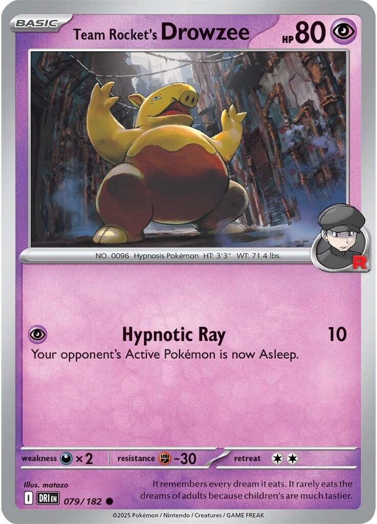 Team Rocket's Drowzee (079/182) [Scarlet & Violet: Destined Rivals] | Game Master's Emporium (The New GME)