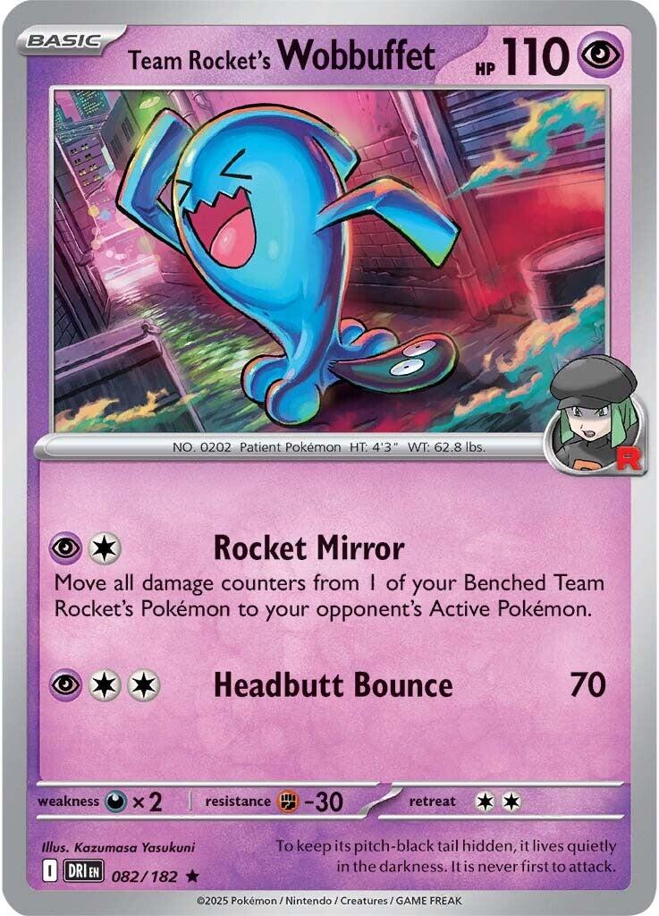 Team Rocket's Wobbuffet (082/182) [Scarlet & Violet: Destined Rivals] | Game Master's Emporium (The New GME)