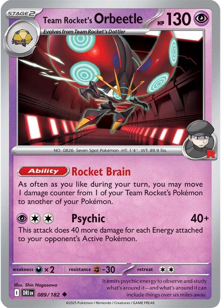 Team Rocket's Orbeetle (089/182) [Scarlet & Violet: Destined Rivals] | Game Master's Emporium (The New GME)