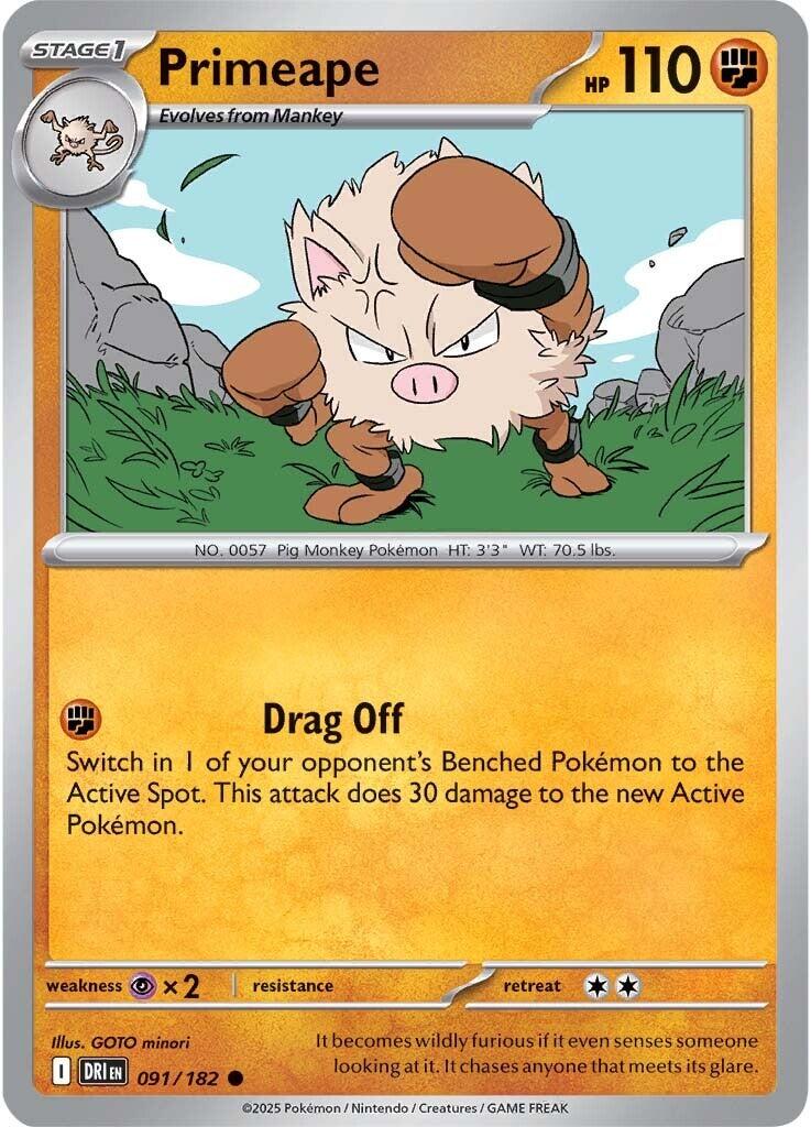 Primeape (091/182) [Scarlet & Violet: Destined Rivals] | Game Master's Emporium (The New GME)