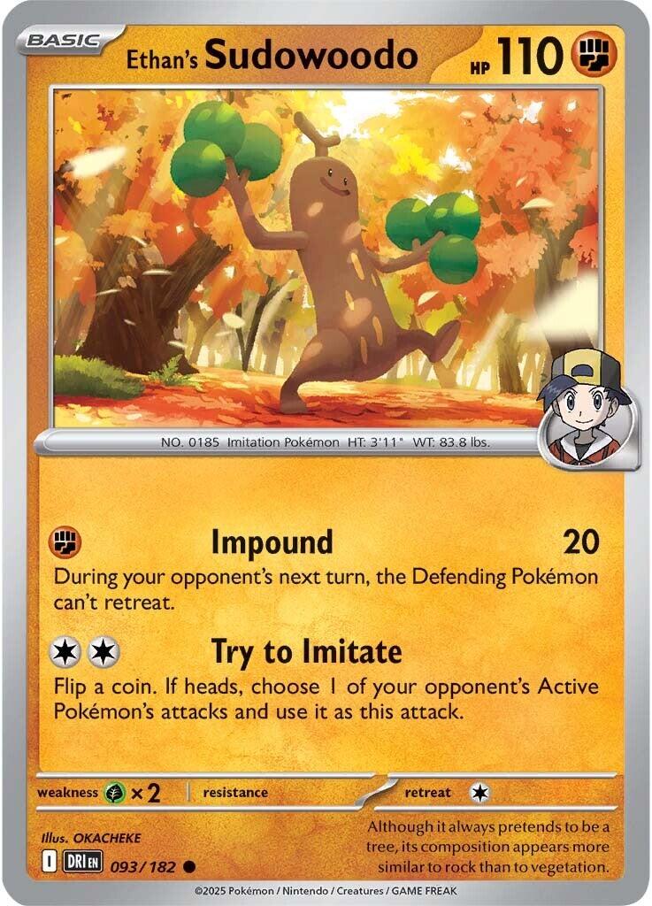 Ethan's Sudowoodo (093/182) [Scarlet & Violet: Destined Rivals] | Game Master's Emporium (The New GME)