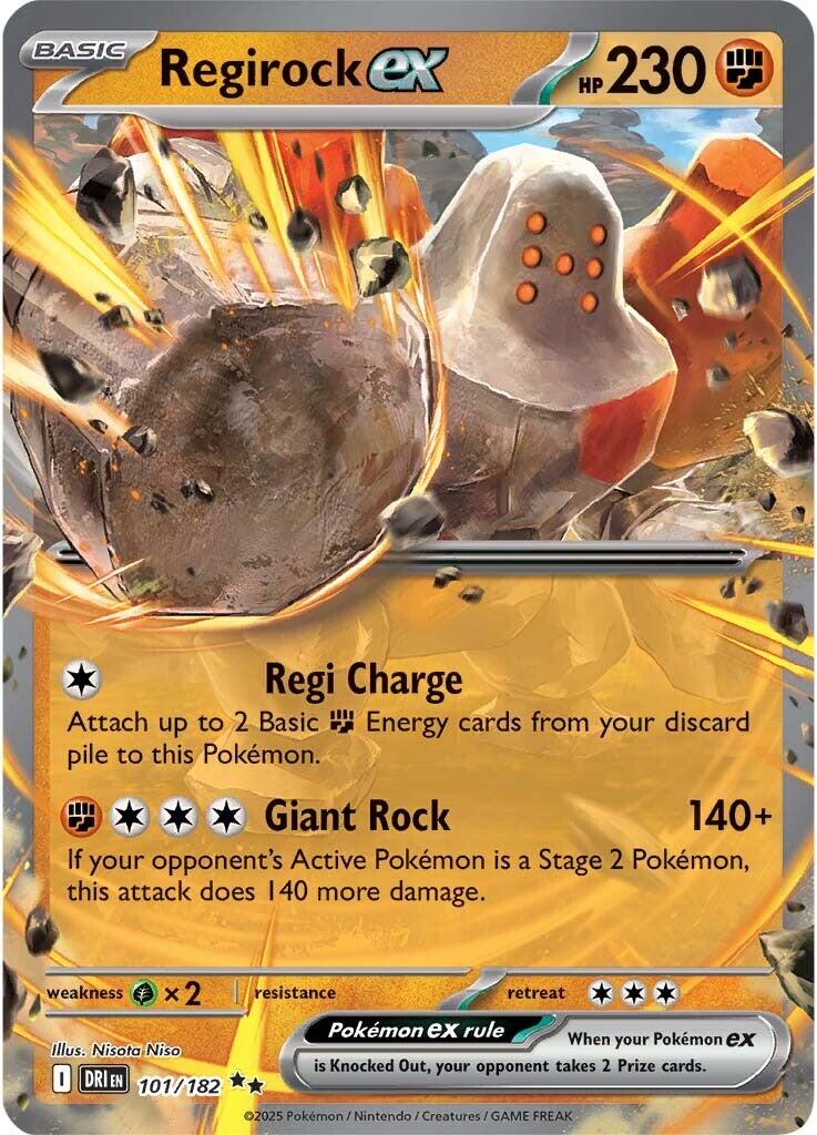Regirock ex (101/182) [Scarlet & Violet: Destined Rivals] | Game Master's Emporium (The New GME)